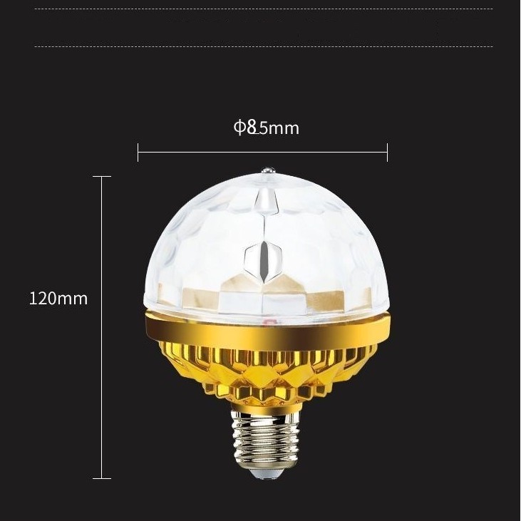 Đèn Led Xoay 7 Màu Ko Kèm Đuôi X1A (Đế Vàng) NHÀ PHÂN PHỐI LÂM MUSIC