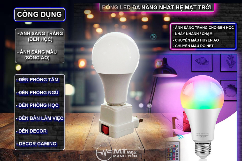 Đèn led đa năng MTMAX MT10A 16 triệu màu sắc quay tiktok giá rẻ ...