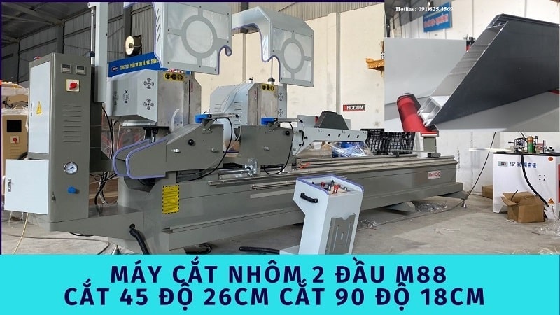 Giá máy cắt nhôm hai đầu nhập khẩu