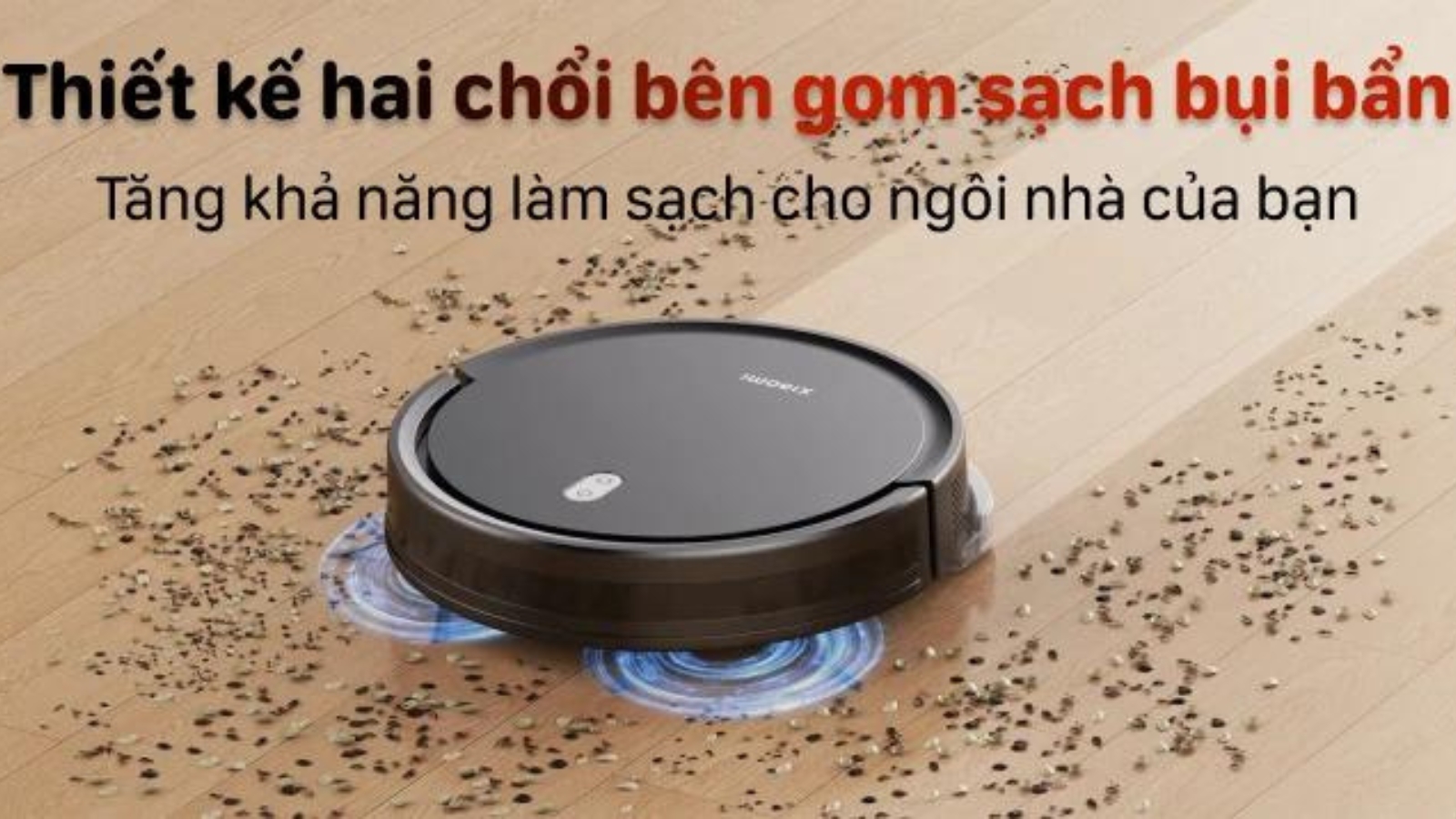 Robot hút bụi lau nhà Xiaomi Vacuum E5 (Đen/Trắng) - Chính hãng