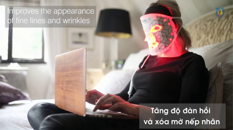 Mặt nạ ánh sáng giúp tăng độ đàn hồi