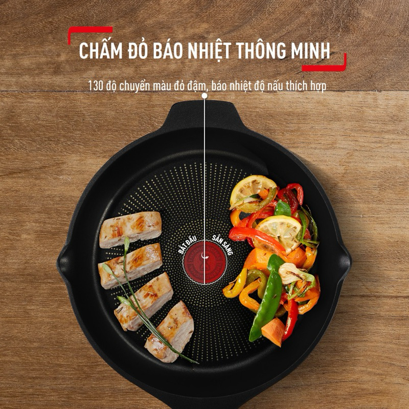 Chảo đúc sâu lồng cao cấp Tefal Robusto 28cm E2491944 Chảo đúc sâu lồng cao cấp Tefal Robusto 28cm E2491944