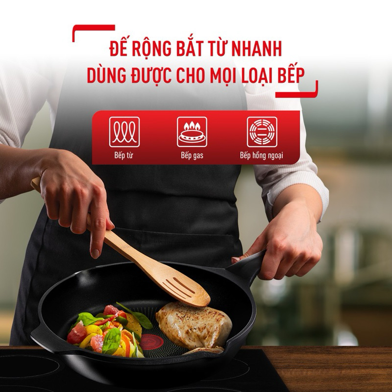 Chảo đúc sâu lồng cao cấp Tefal Robusto 28cm E2491944 Chảo đúc sâu lồng cao cấp Tefal Robusto 28cm E2491944