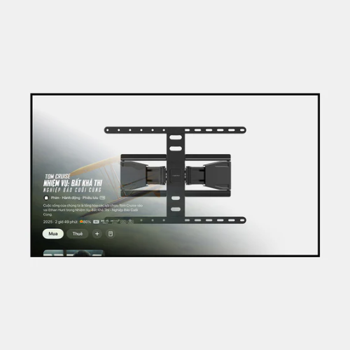 Giá treo tivi gắn tường xoay Hyperwork PK.HPW.TVF04.BLK (43-90 inch)