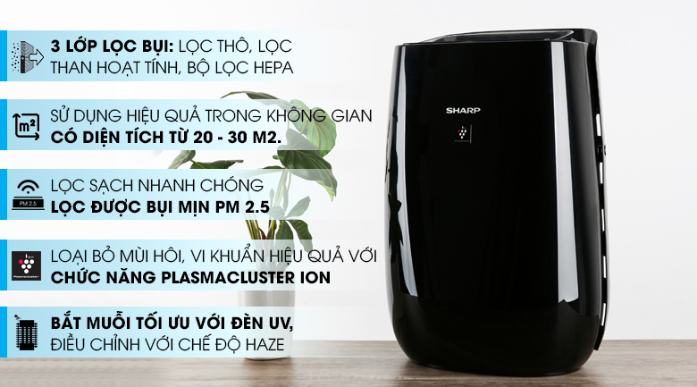 Máy lọc không khí bắt muỗi Sharp FP-JM40V-B