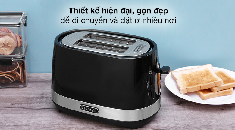 Máy nướng bánh mì Delonghi CTLA2103.BK - Hàng chính hãng