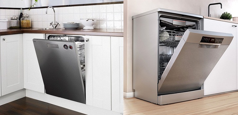 Nên mua máy rửa chén độc lập hay máy rửa chén âm tủ
