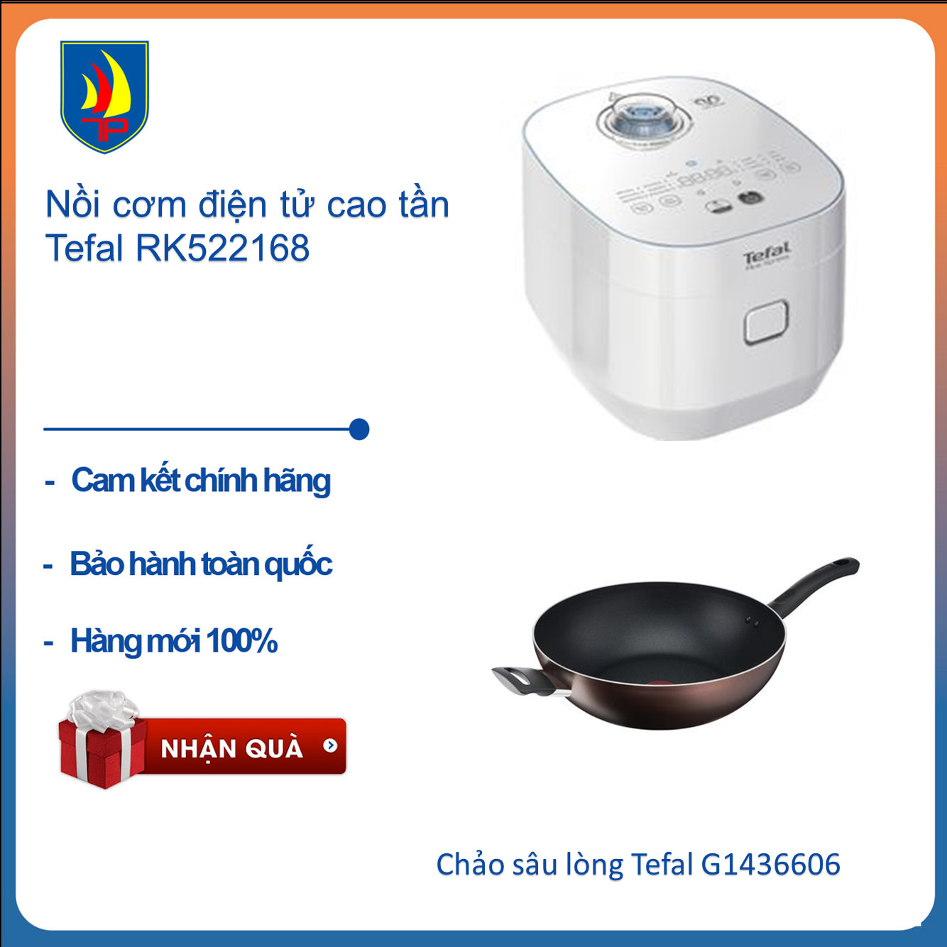 Nồi cơm điện tử cao tần Tefal RK522168 - 1.5L - 750W