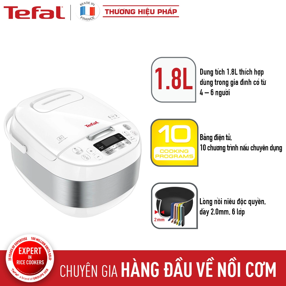 Nồi cơm điện tử Tefal RK752168