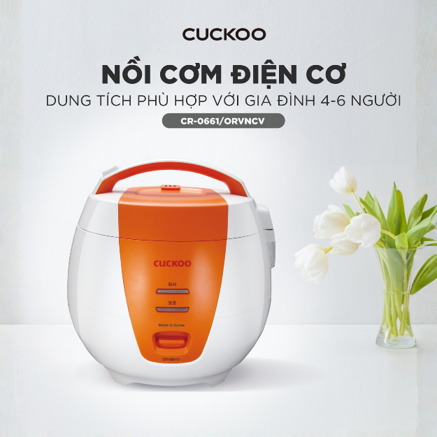 Nồi cơm điện Cuckoo CR-0661/ORVNCV 1.0L