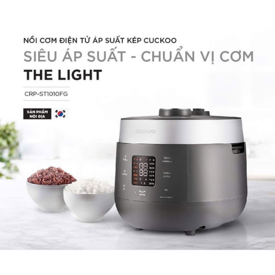 Nồi cơm điện tử áp suất kép cao tần Cuckoo CRP-LHTR1010F