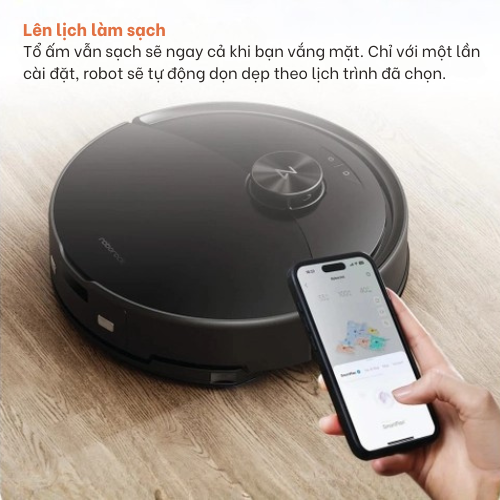 Robot hút bụi lau nhà Roborock Q10VF (Q10VF52-00) Đen khả năng lên lịch làm sạch