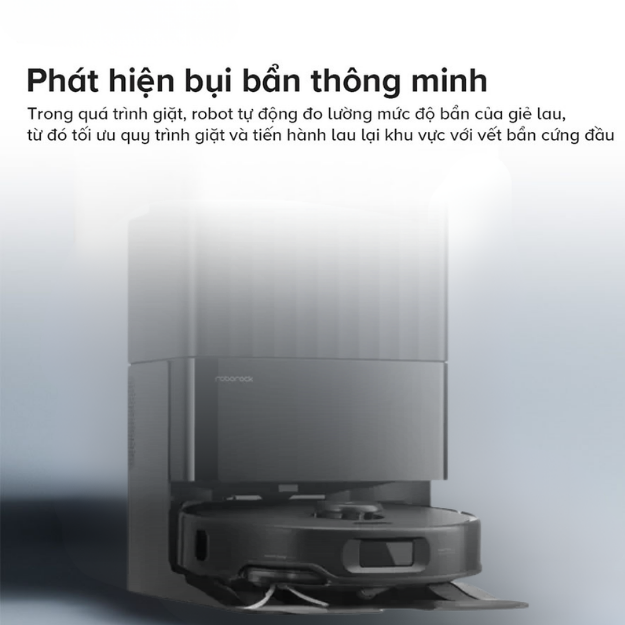Robot hút bụi lau nhà Roborock QRevo Edge 5V1 (QRES52-00) Đen với khả năng phát hiện bụi thông minh