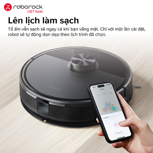 Robot hút bụi lau nhà Roborock Q7TF (Q7TF52-00) Đen