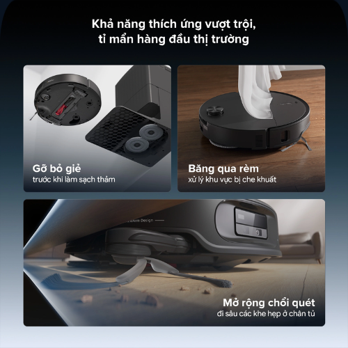Robot hút bụi lau nhà Roborock Q Revo Edge 2 Đen