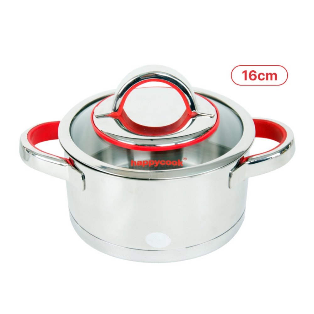 Nồi Lẻ Inox 3 Đáy Happy Cook Aries HC-16AR