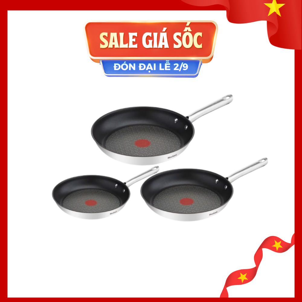 Chảo chiên inox Tefal Duetto Plus