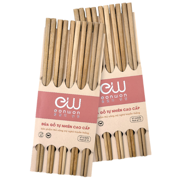 Combo 2 Bộ 10 đũa gỗ Eonwon EW-001