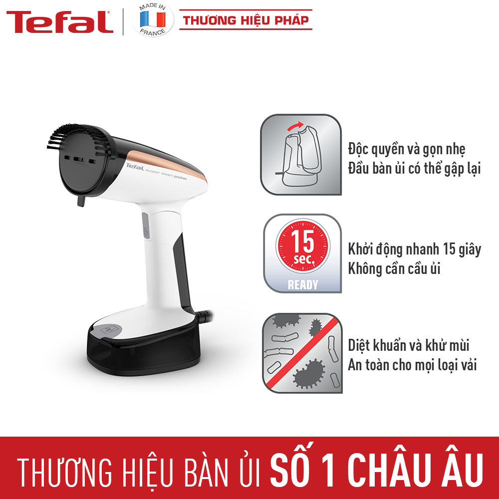 Bàn ủi hơi nước cầm tay dạng du lịch Tefal DT3030E0