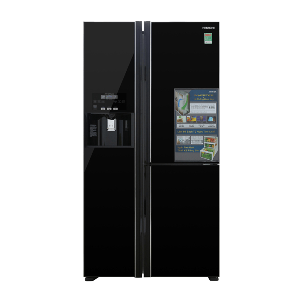 Tủ lạnh side by side Hitachi inverter 584 lít R-FM800GPGV2(GBK)