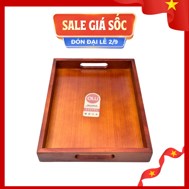 Khay trà gỗ chữ nhật Eonwon DC-EW304 (23x30cm)