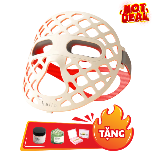 Mặt nạ ánh sáng sinh học Halio PureGlow Ultralite Silicone LED Face Mask