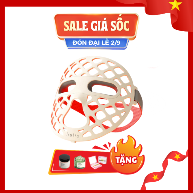 Mặt nạ ánh sáng sinh học Halio PureGlow Ultralite Silicone LED Face Mask