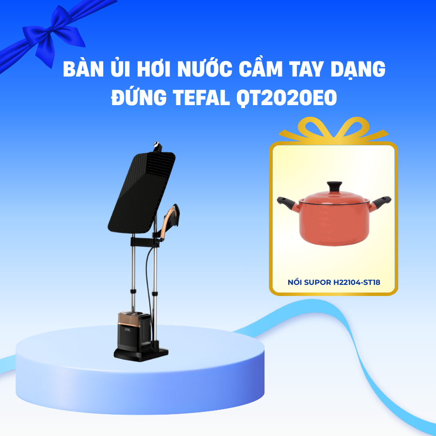 Bàn Ủi Hơi Nước Cầm Tay Dạng Đứng Tefal QT2020E0