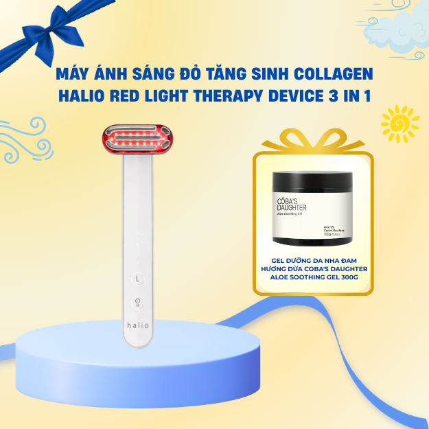 Máy ánh sáng đỏ tăng sinh collagen Halio Red Light Therapy Device 3 in 1