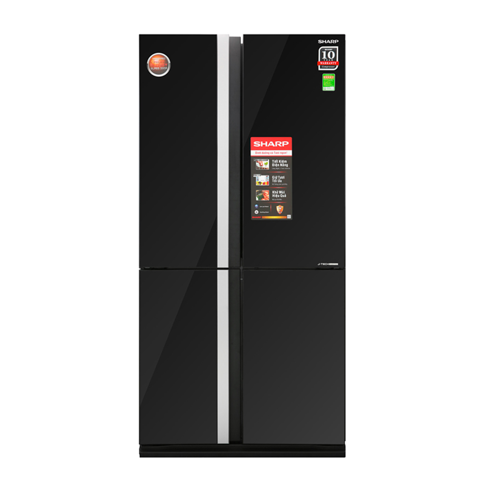Tủ lạnh side by side Sharp inverter 678 lít SJ-FX688G-BK