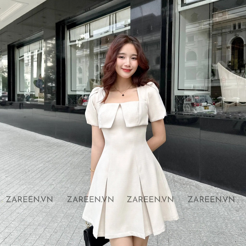 ĐẦM DÁNG XÒE TAY PHỒNG ZAREEN DAX80