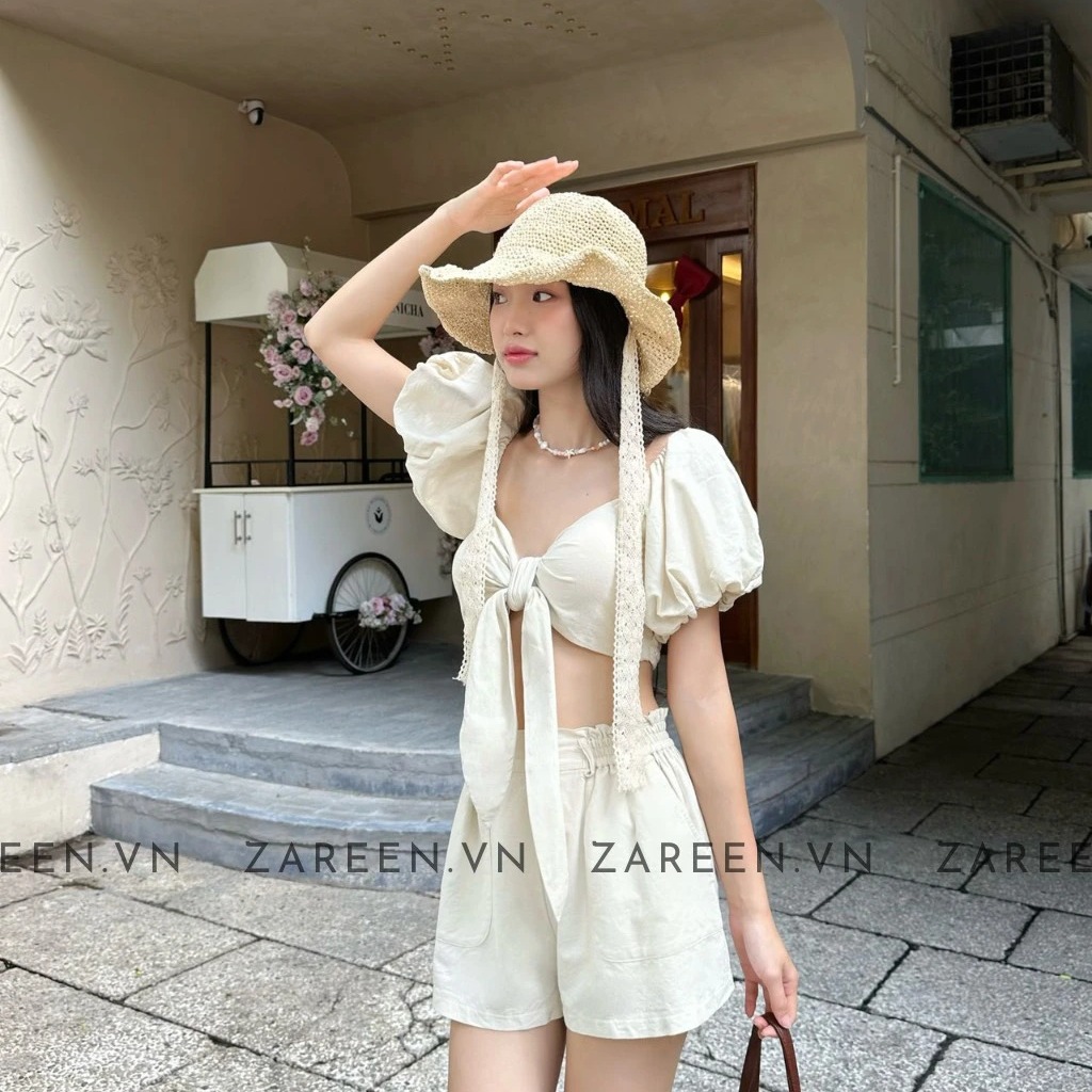 QUẦN SHORT LINEN LƯNG THUN ZAREEN SHO49