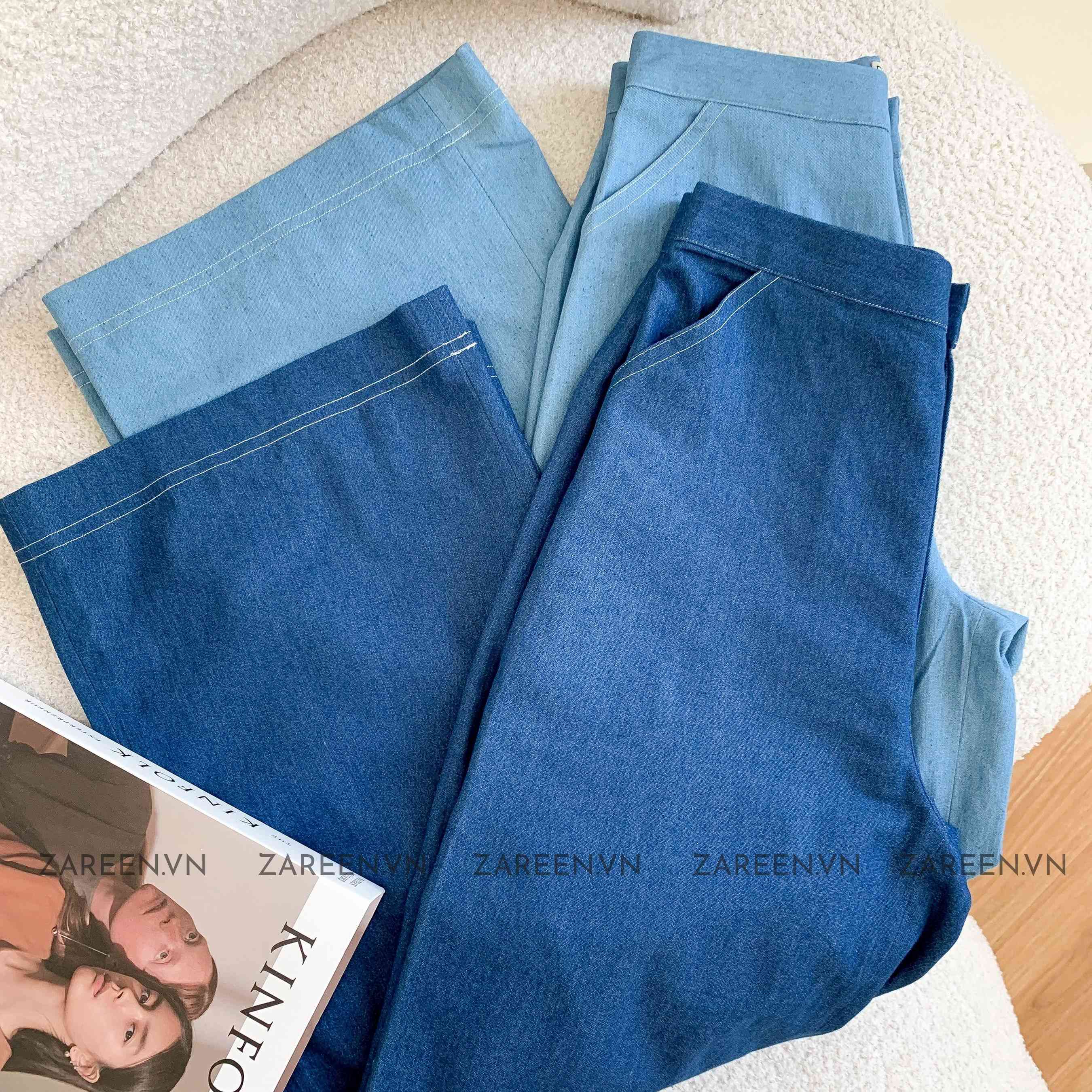 QUẦN TÂY SUÔNG DENIM BASIC ZAREEN TRS25