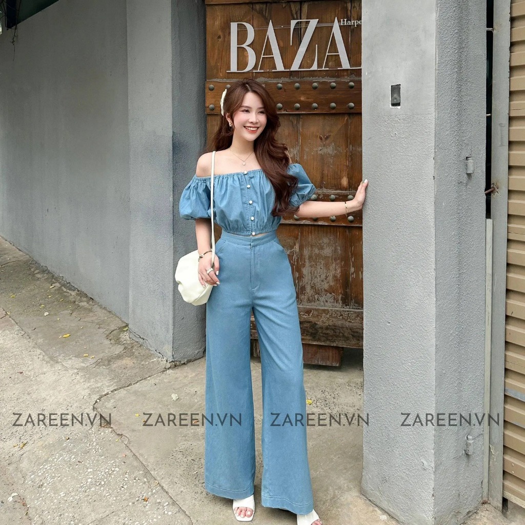 QUẦN TÂY SUÔNG DENIM BASIC ZAREEN TRS25