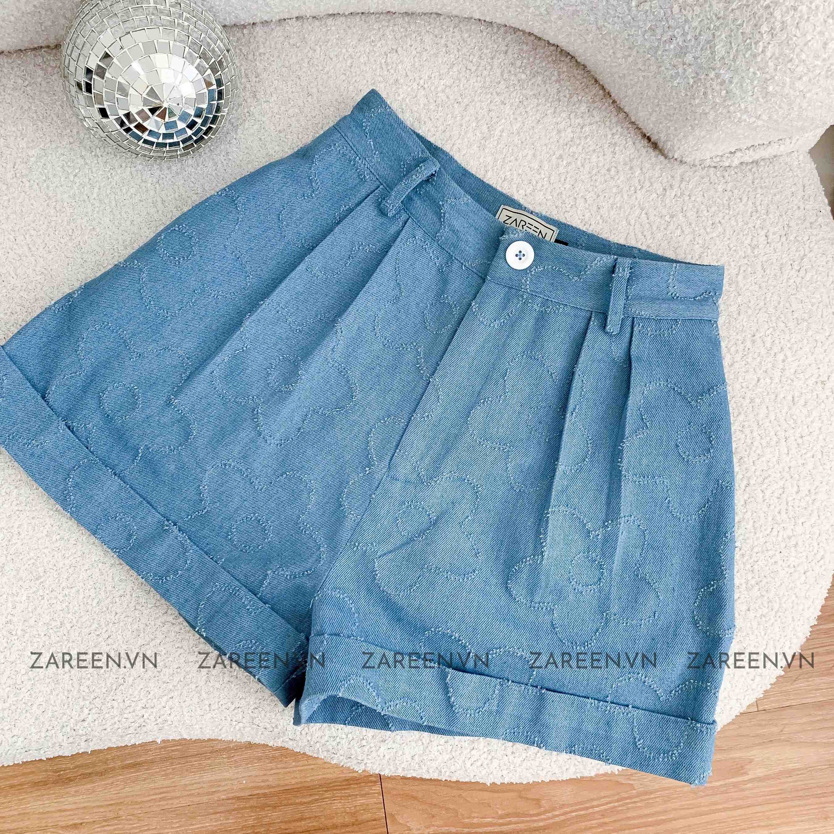 QUẦN SHORT DENIM HỌA TIẾT ZAREEN SHO47