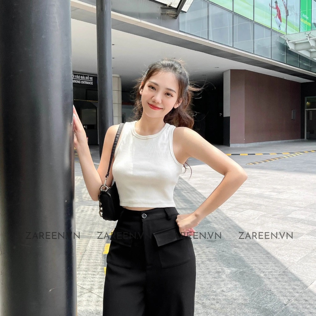 ÁO THUN CROPTOP 3 LỖ ZAREEN OAL04