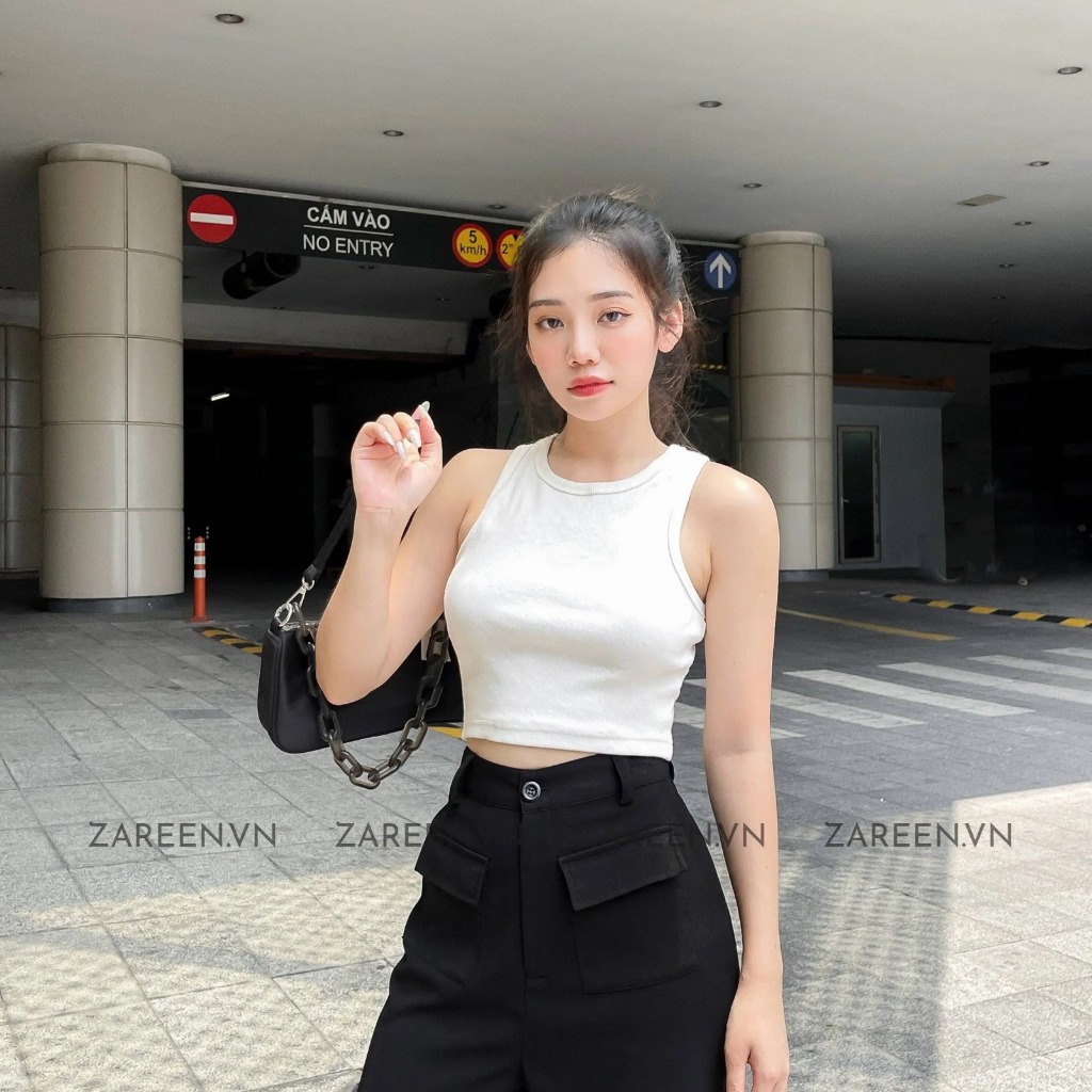 ÁO THUN CROPTOP 3 LỖ ZAREEN OAL04