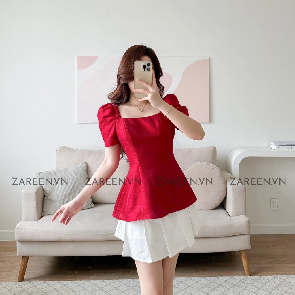 ÁO PEPLUM TAY PHỒNG ZAREEN VOA127