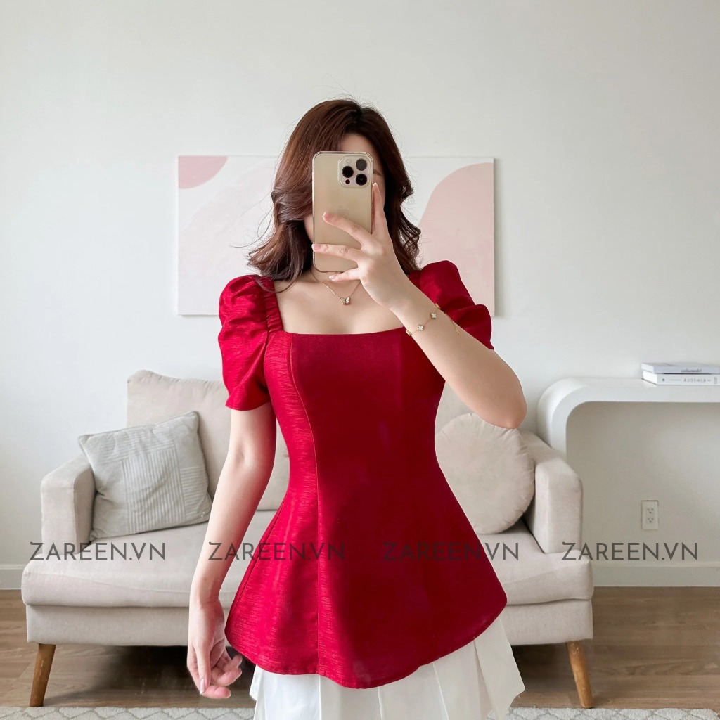 ÁO PEPLUM TAY PHỒNG ZAREEN VOA127