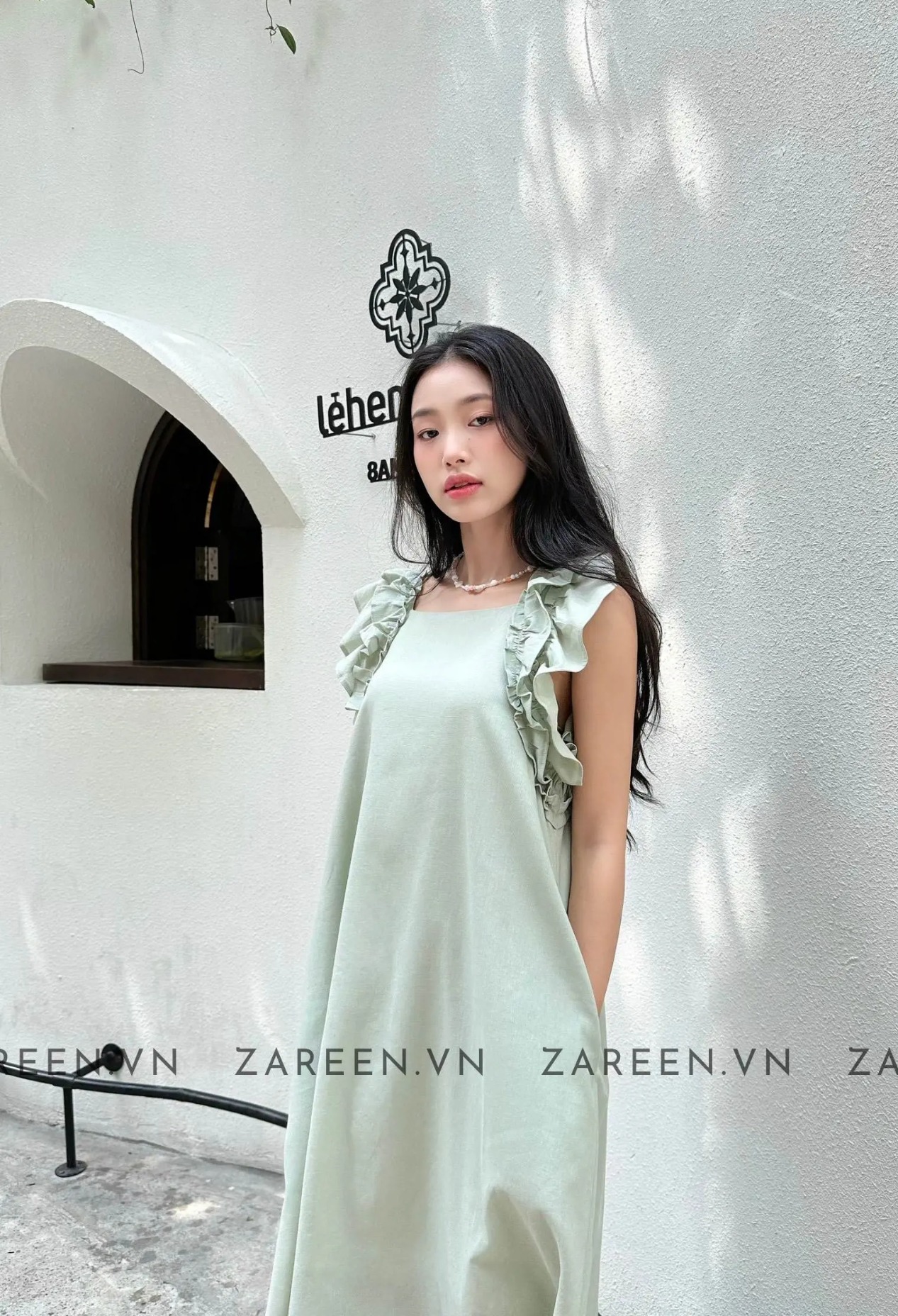 ĐẦM LINEN DÁNG DÀI TAY BÈO ZAREEN DAX84