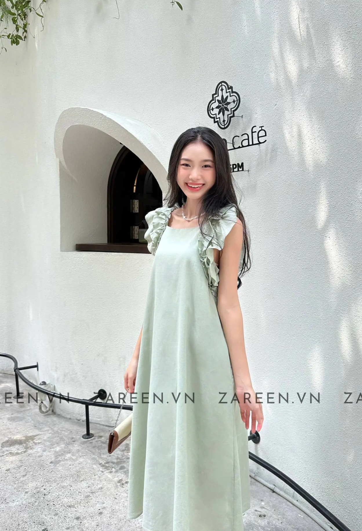 ĐẦM LINEN DÁNG DÀI TAY BÈO ZAREEN DAX84