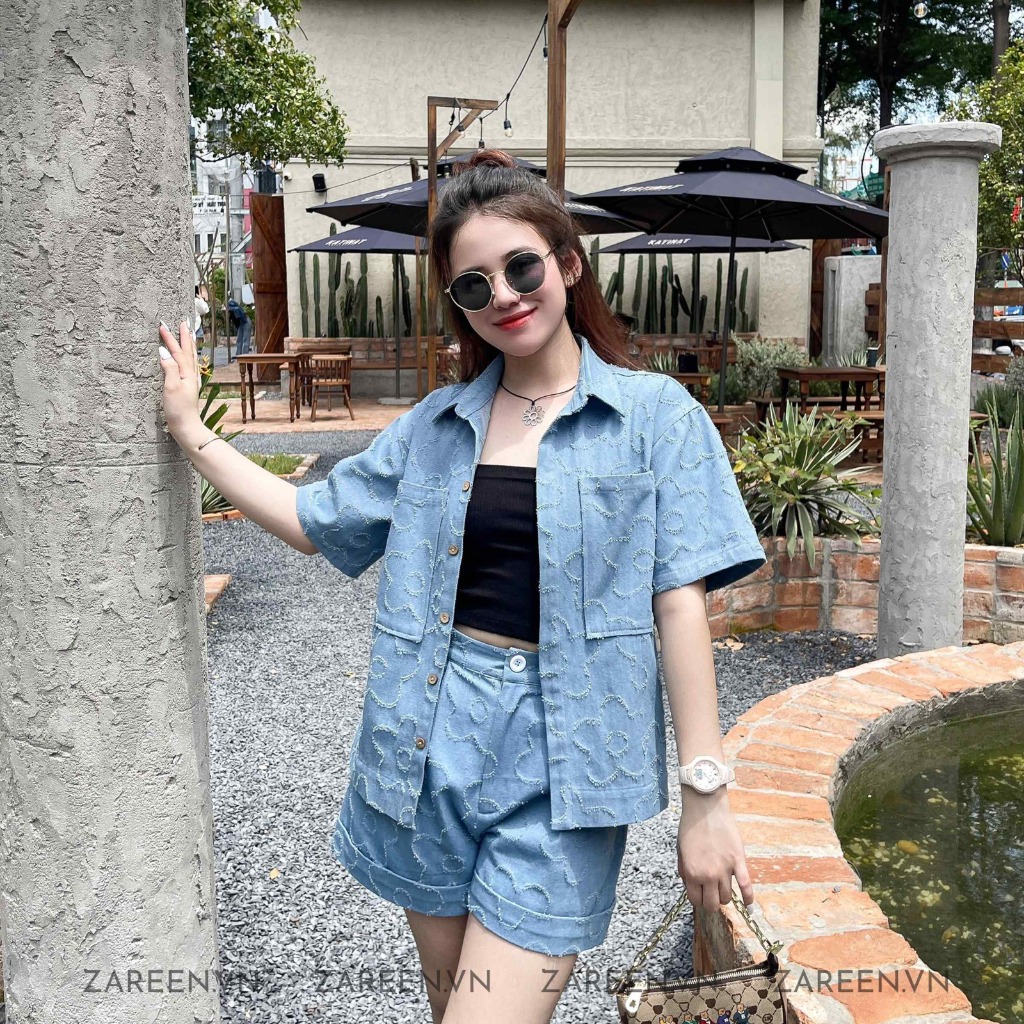 QUẦN SHORT DENIM HỌA TIẾT ZAREEN SHO47