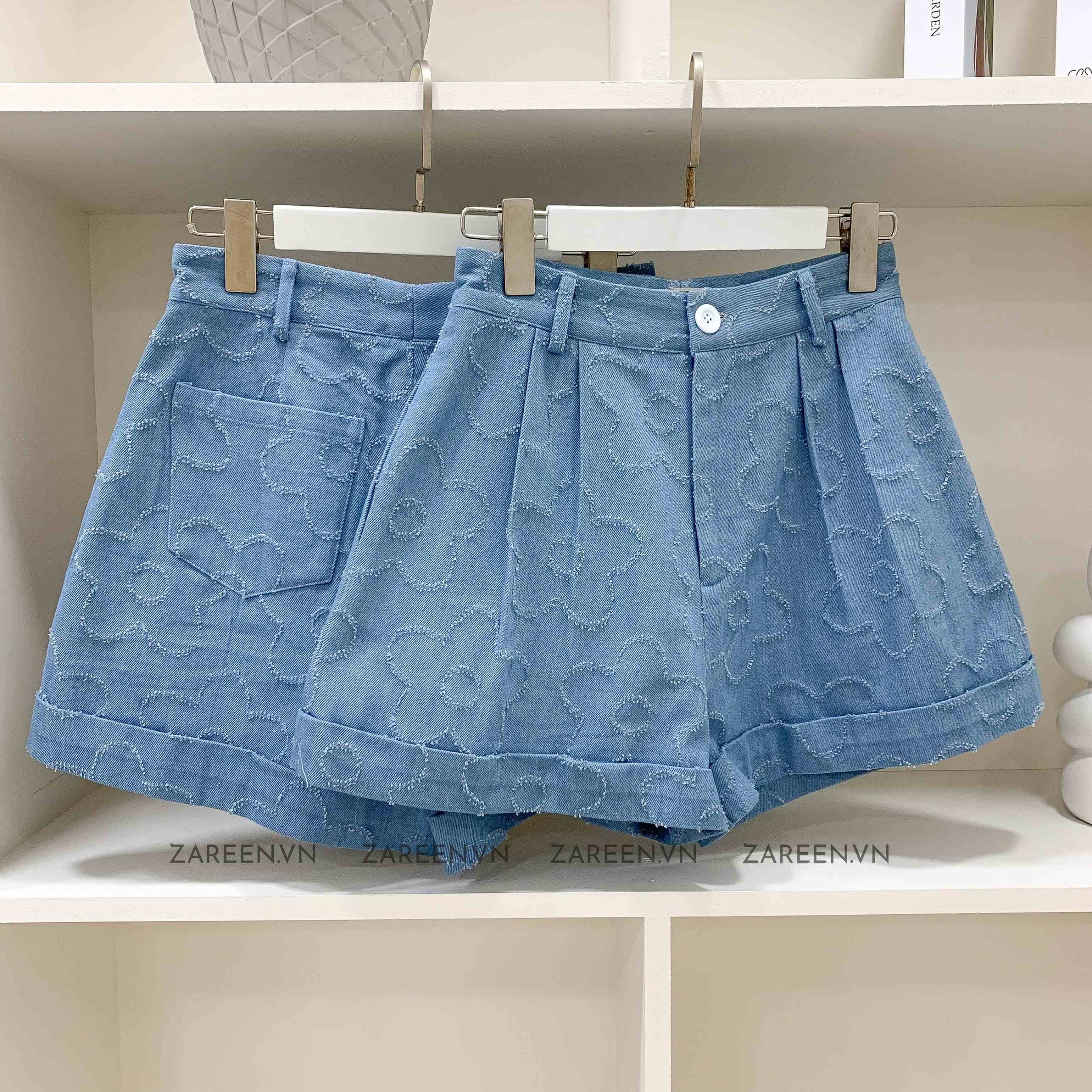 QUẦN SHORT DENIM HỌA TIẾT ZAREEN SHO47