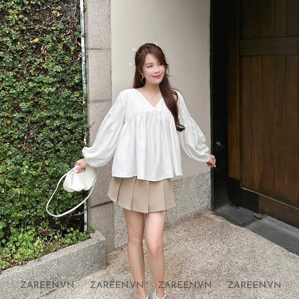 ÁO BABYDOLL TAY PHỒNG ZAREEN VOA115