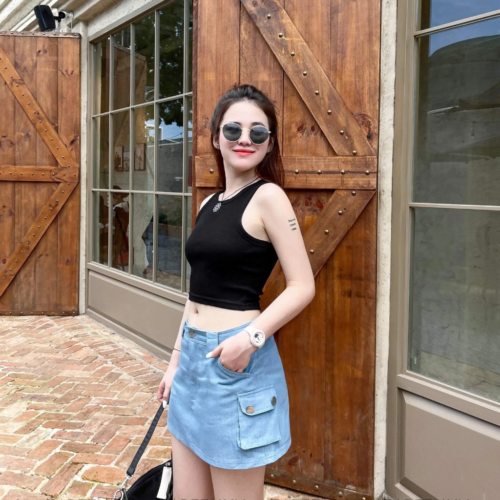 ÁO THUN CROPTOP 3 LỖ ZAREEN OAL04