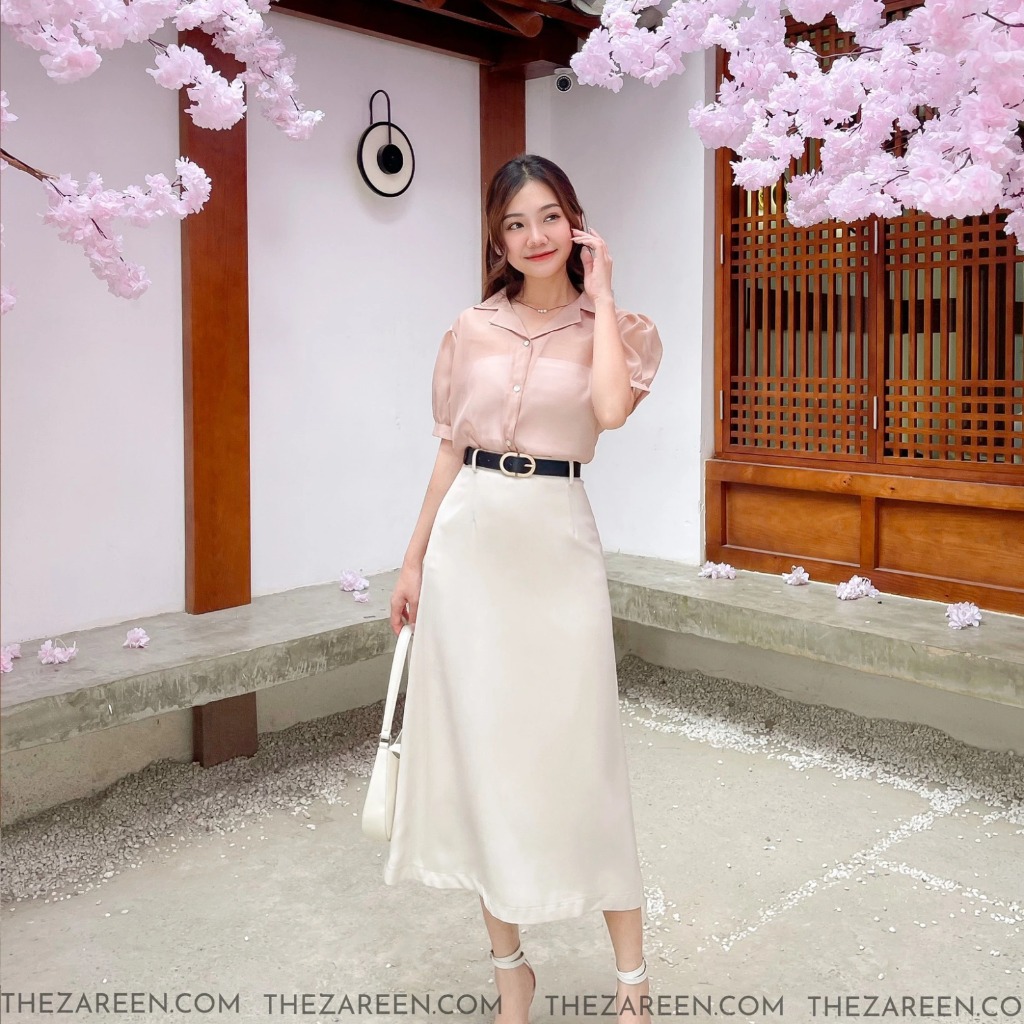 ÁO SƠ MI ORGANZA TAY PHỒNG ZAREEN SOM63