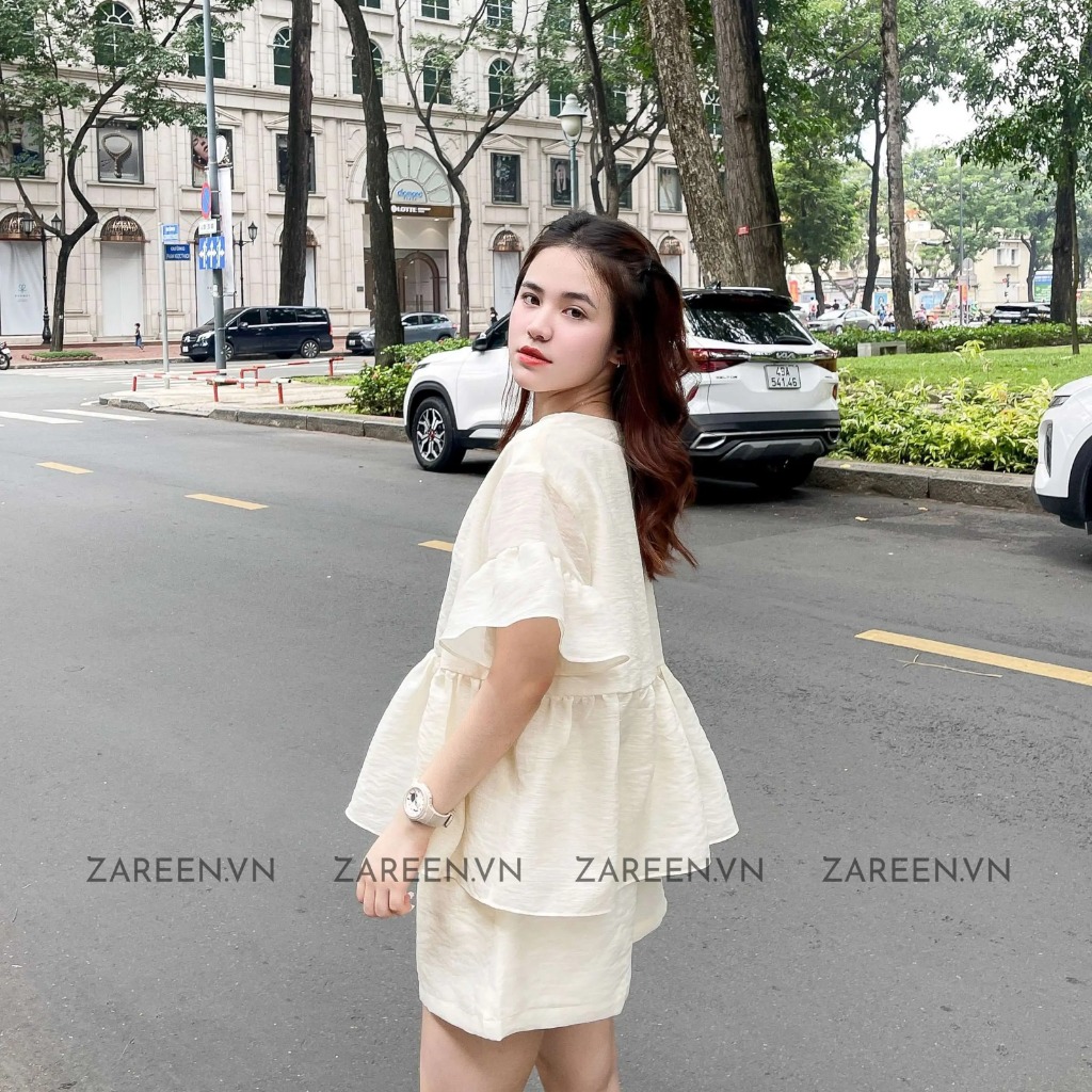 SET ÁO BABYDOLL VÀ QUẦN SHORT ZAREEN SET01