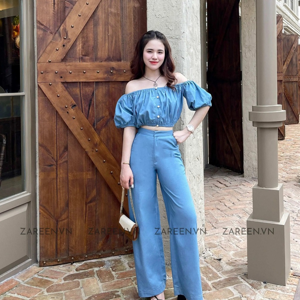 QUẦN TÂY SUÔNG DENIM BASIC ZAREEN TRS25