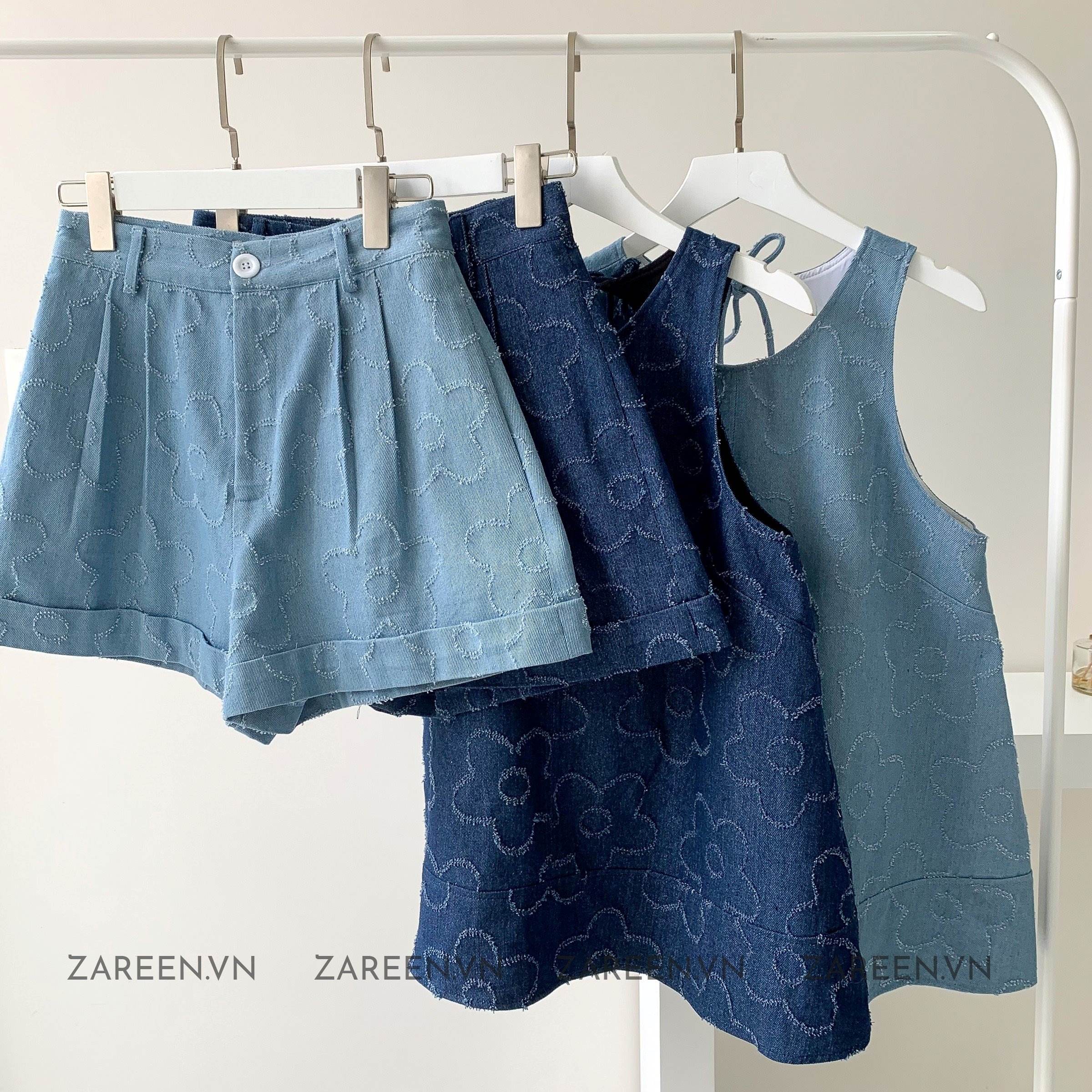 QUẦN SHORT DENIM HỌA TIẾT ZAREEN SHO47