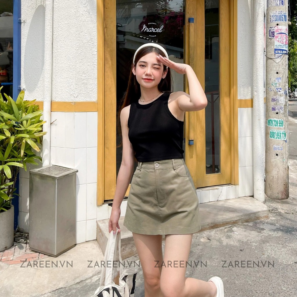 ÁO THUN CROPTOP 3 LỖ ZAREEN OAL04